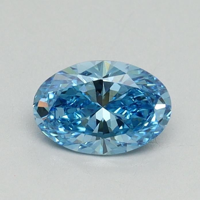 0.52 Ct. Fancy Vivid Blue Oval Lab Grown Diamond