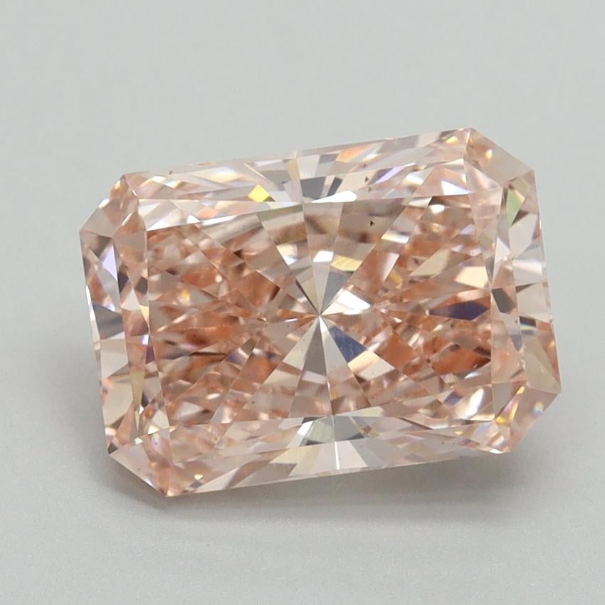 3.06 Ct. Fancy Vivid Pink Radiant Lab Grown Diamond