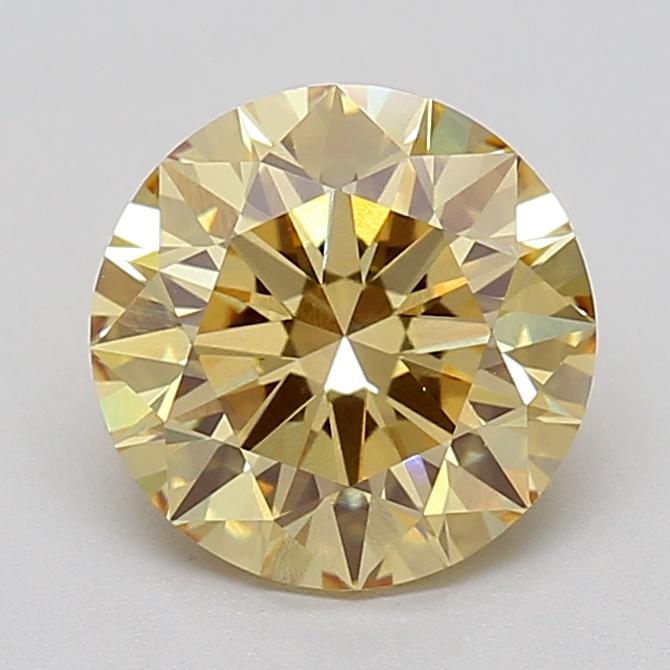 2.09 Ct. Fancy  Yellow Round Lab Grown Diamond