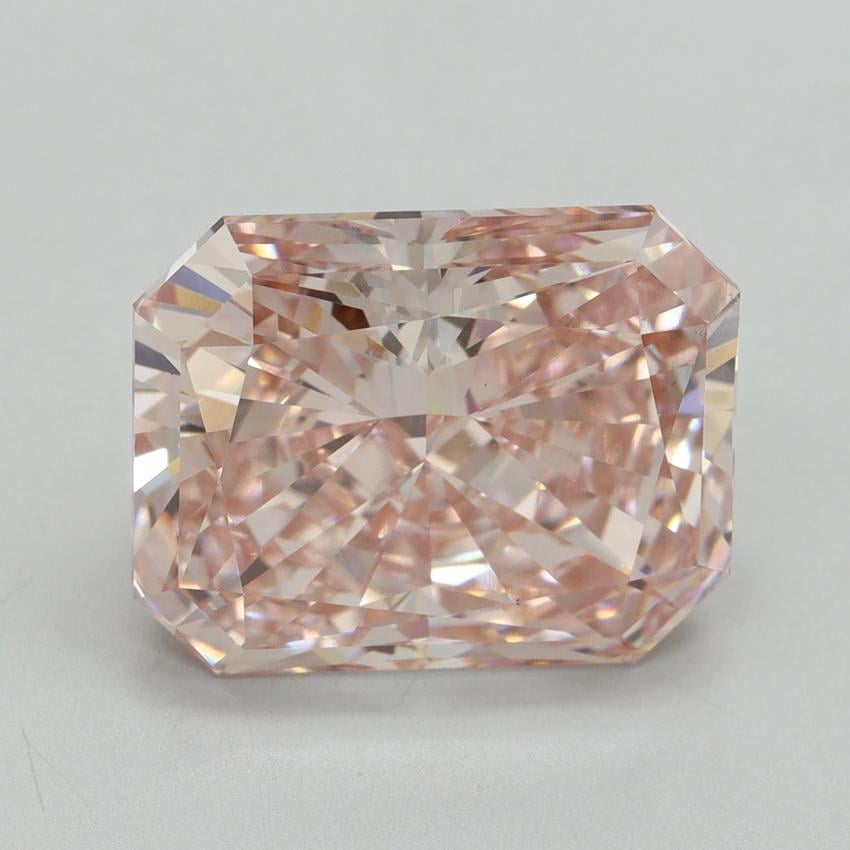 9.74 Ct. Fancy Intense Pink Radiant Lab Grown Diamond
