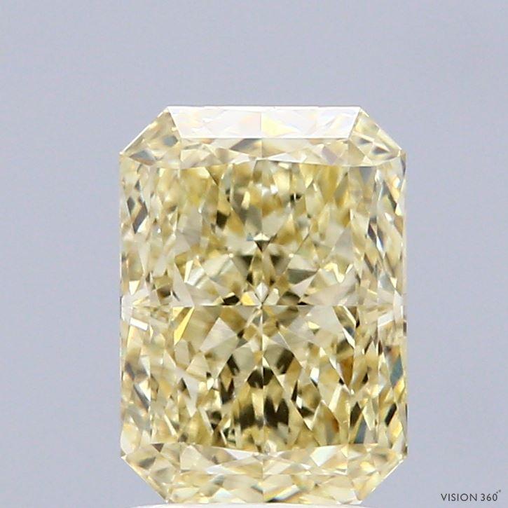 2.10 Ct. Fancy Yellow Radiant Lab Grown Diamond