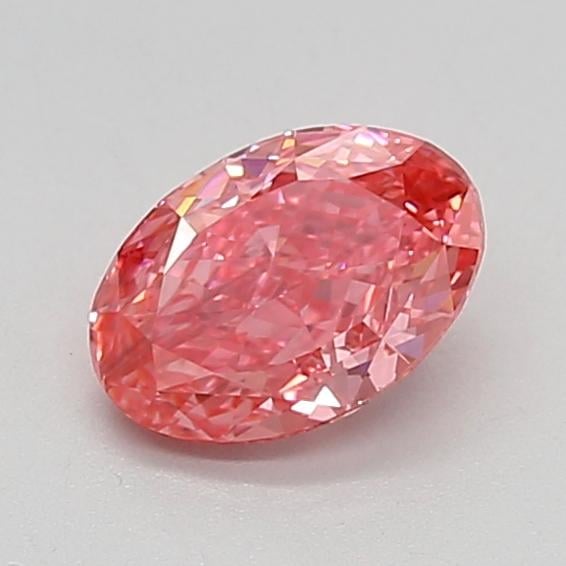 1.12 Ct. Fancy Vivid Pink Oval Lab Grown Diamond