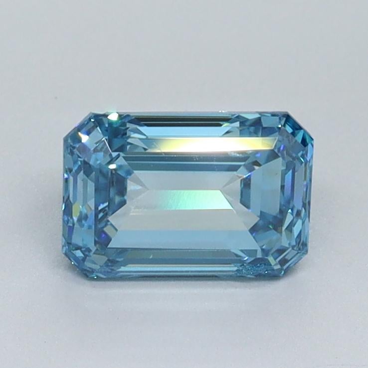1.02 Ct. Fancy Vivid Blue Emerald Lab Grown Diamond