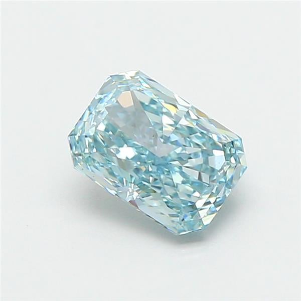 1.07 Ct. Fancy Vivid Blue Radiant Lab Grown Diamond