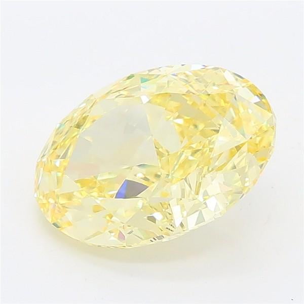 2.12 Ct. Fancy Intense Yellow Oval Lab Grown Diamond