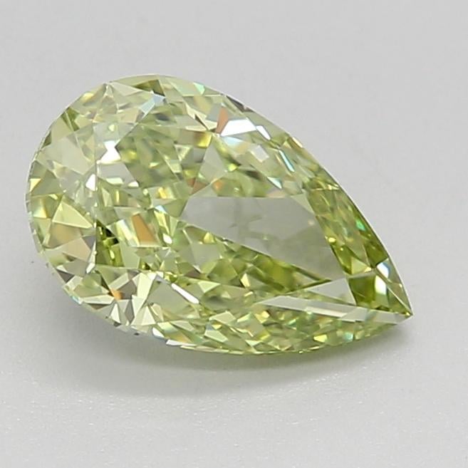 1.09 Ct. Fancy Vivid Green Pear Lab Grown Diamond