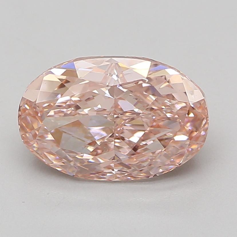 4.13 Ct. Fancy Vivid Pink Oval Lab Grown Diamond