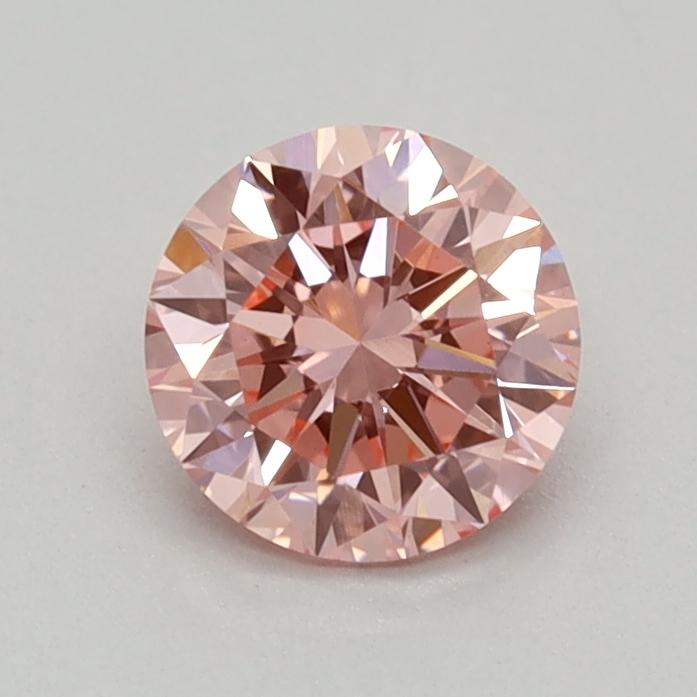 0.40 Ct. Fancy Vivid Pink Round Lab Grown Diamond