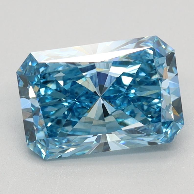 1.54 Ct. Fancy Vivid Blue Radiant Lab Grown Diamond