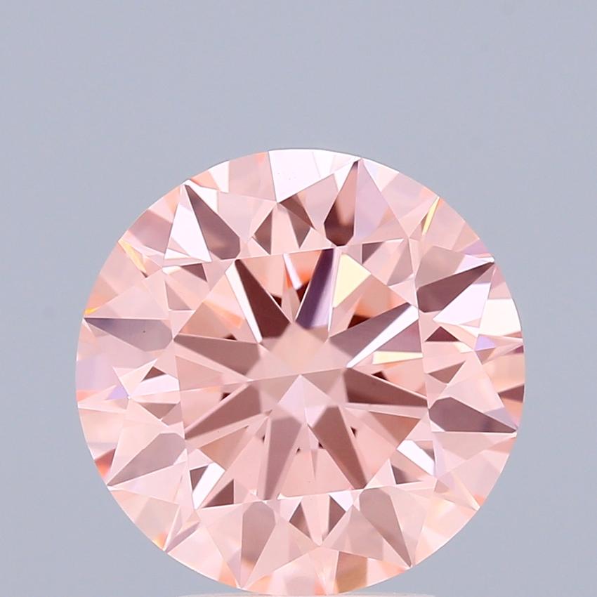 3.04 Ct. Fancy Vivid Pink Round Lab Grown Diamond