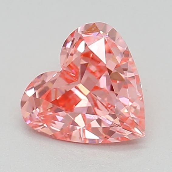 0.33 Ct. Fancy Vivid  Pink Heart Lab Grown Diamond