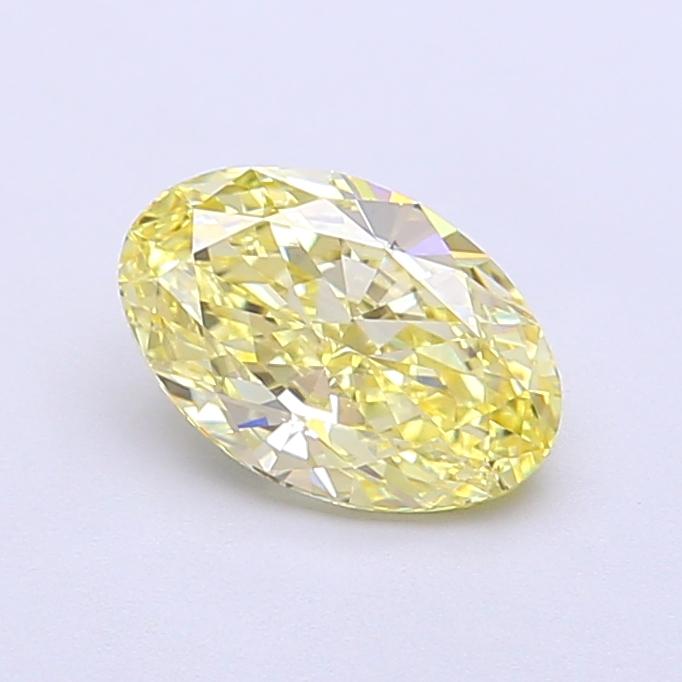 1.00 Ct. Fancy Intense Yellow Oval Lab Grown Diamond