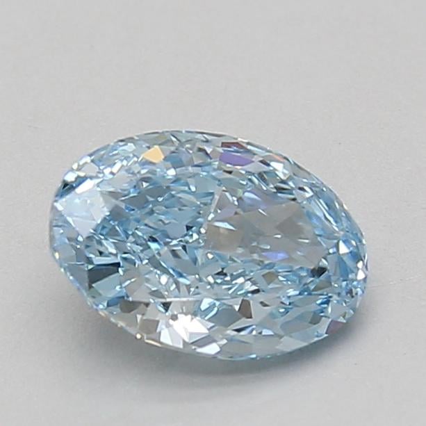 1.28 Ct. Fancy Vivid Blue Oval Lab Grown Diamond