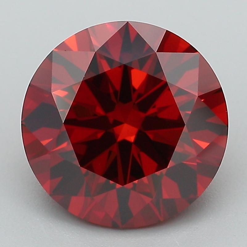 3.08 Ct. Fancy Deep Orange Round Lab Grown Diamond