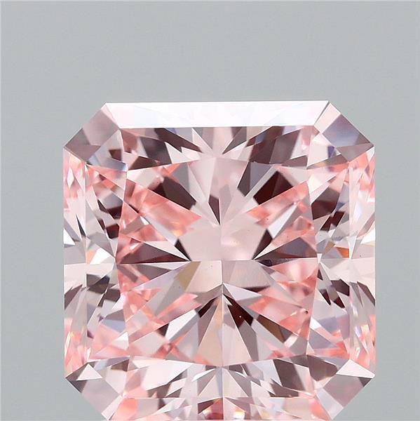 3.06 Ct. Fancy Intense Pink Radiant Lab Grown Diamond