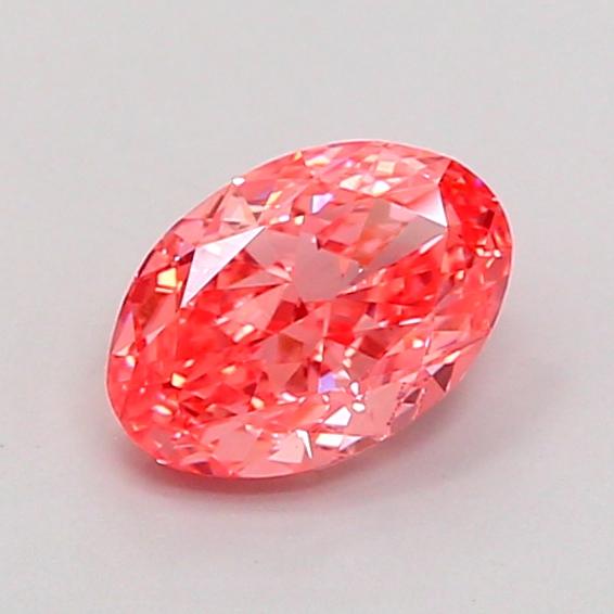1.02 Ct. Fancy Vivid Pink Oval Lab Grown Diamond