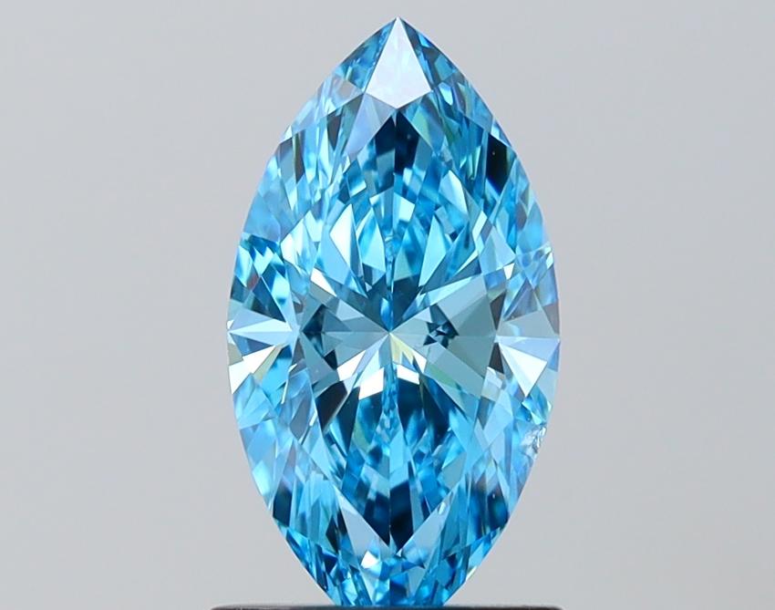 1.50 Ct. Fancy Vivid Blue Marquise Lab Grown Diamond
