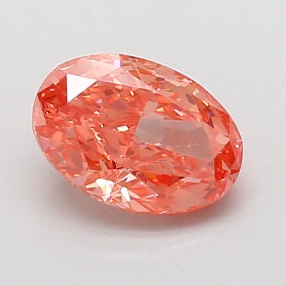 1.00 Ct. Fancy Vivid Pink Oval Lab Grown Diamond