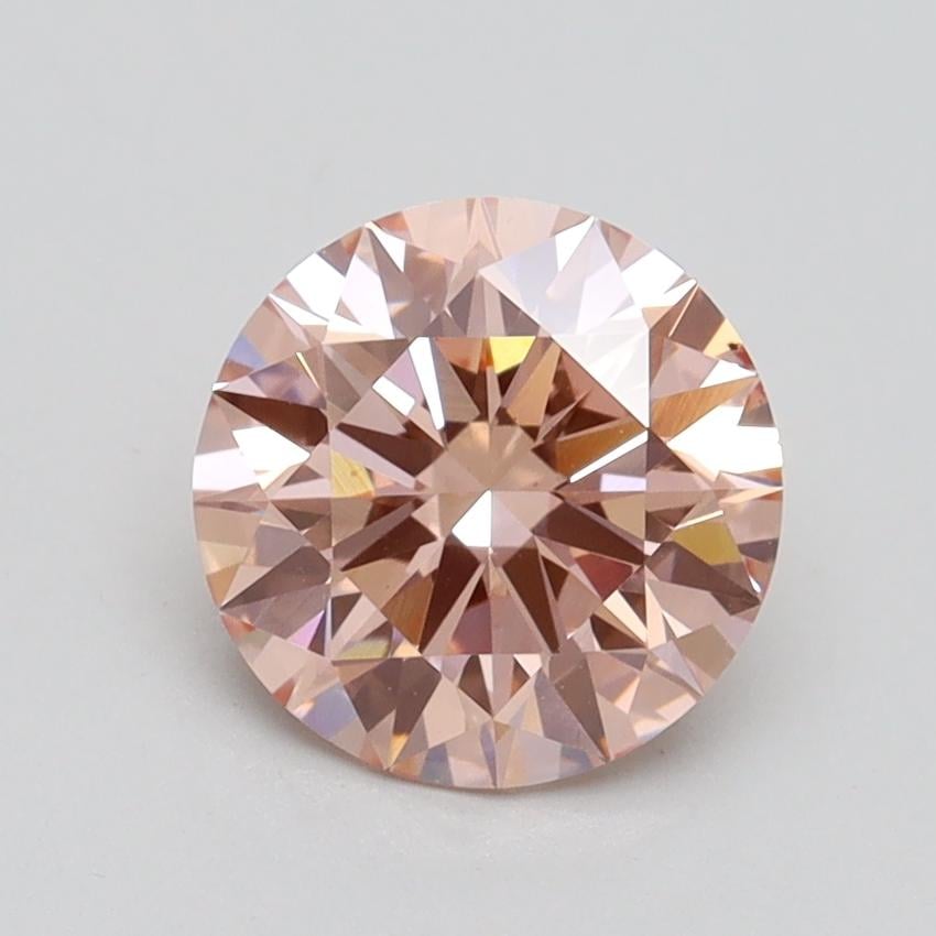 1.54 Ct. Fancy Intense Pink Round Lab Grown Diamond