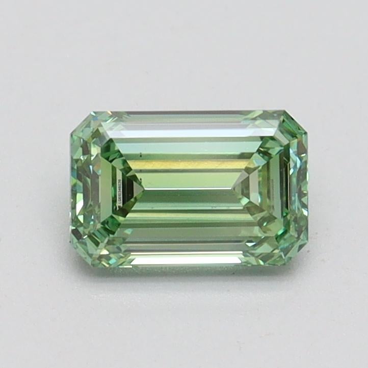 0.72 Ct. Fancy Vivid Pacific Green Emerald Lab Grown Diamond