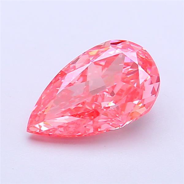 1.37 Ct. Fancy Vivid  Pink Pear Lab Grown Diamond