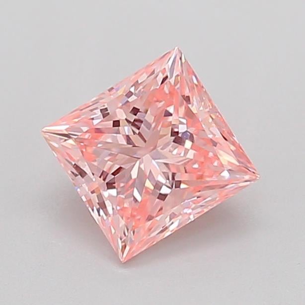 0.91 Ct. Fancy Intense  Pink Princess Lab Grown Diamond