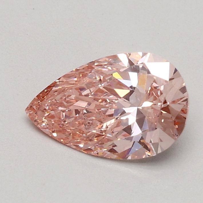 0.51 Ct. Fancy Intense Pink Pear Lab Grown Diamond