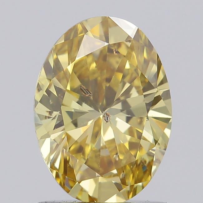 1.00 Ct. Fancy Intense Yellow Oval Lab Grown Diamond