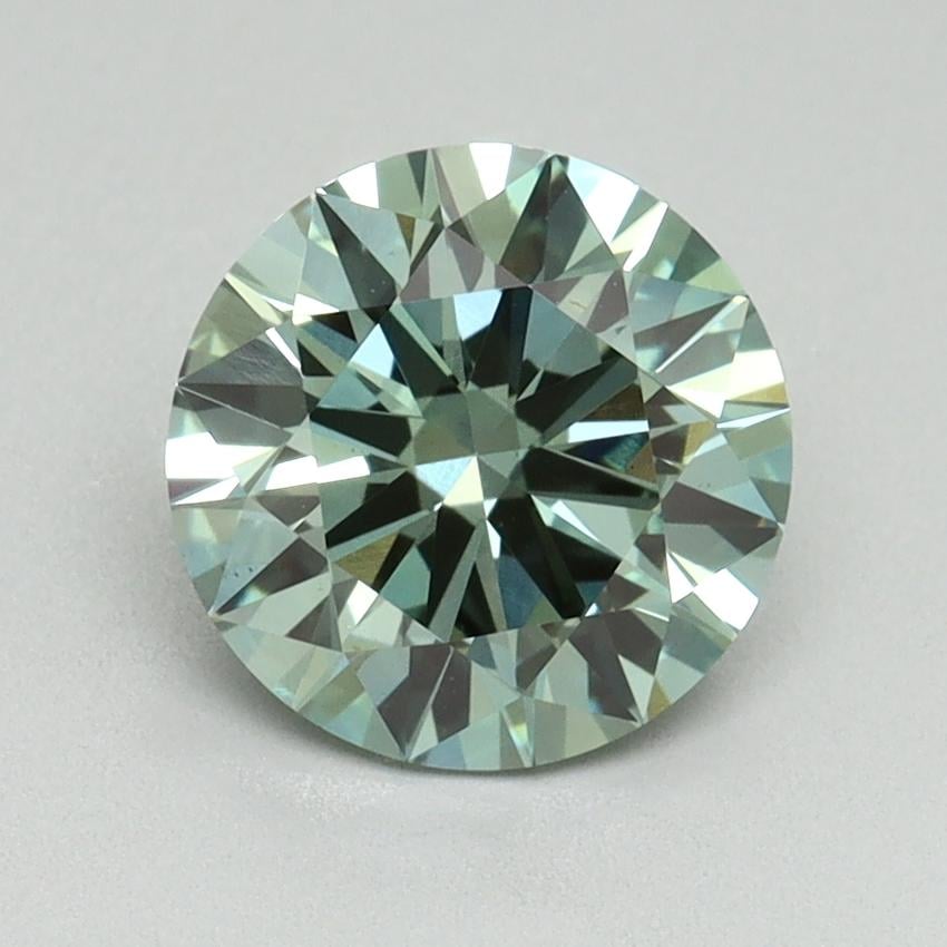 1.69 Ct. Fancy Vivid Pacific Green Round Lab Grown Diamond