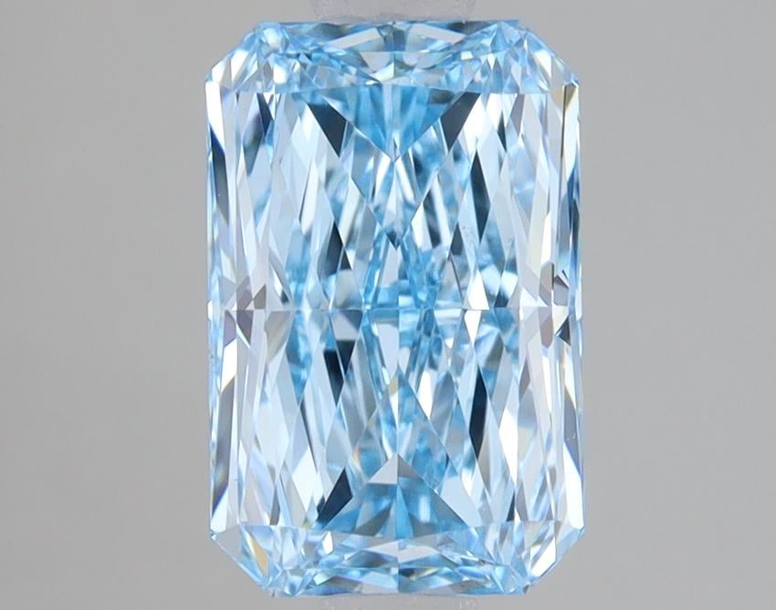 2.09 Ct. Fancy Vivid Blue Radiant Lab Grown Diamond