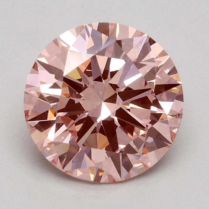 1.8 Ct. Fancy Intense Pink Round Lab Grown Diamond