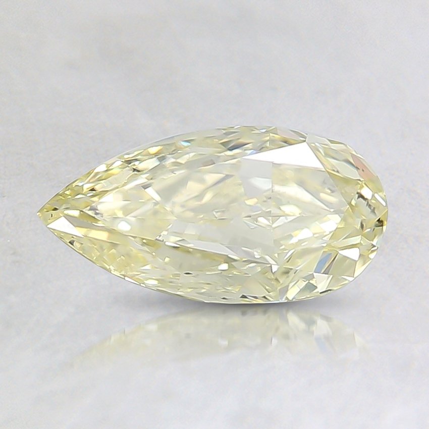 0.77 Ct. Fancy Light Yellow Pear Diamond