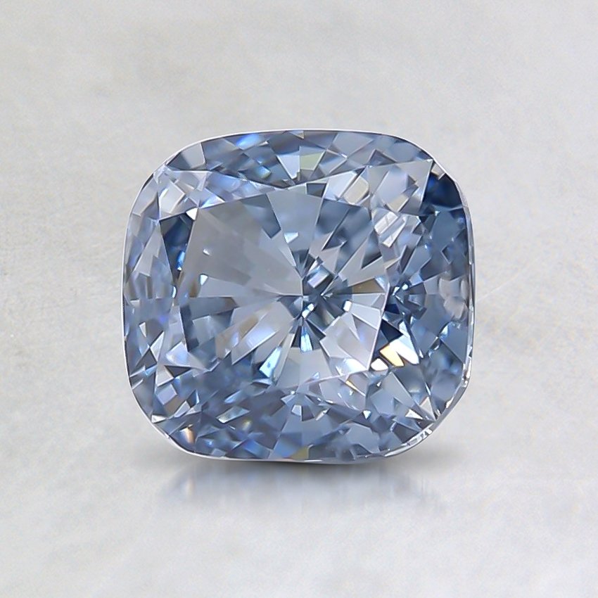 1.08 Ct. Fancy Blue Cushion Lab Grown Diamond