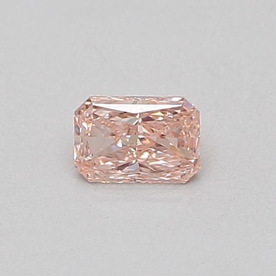 0.33 Ct. Fancy Vivid Pink Radiant Lab Grown Diamond