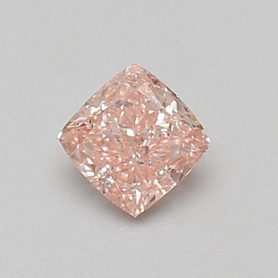 0.48 Ct. Fancy Vivid Pink Cushion Lab Grown Diamond