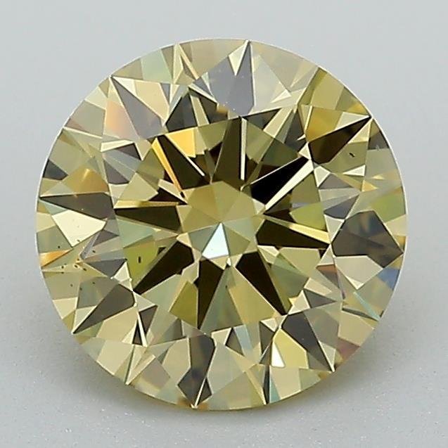 1.79 Ct. Fancy Intense Yellow Round Lab Grown Diamond