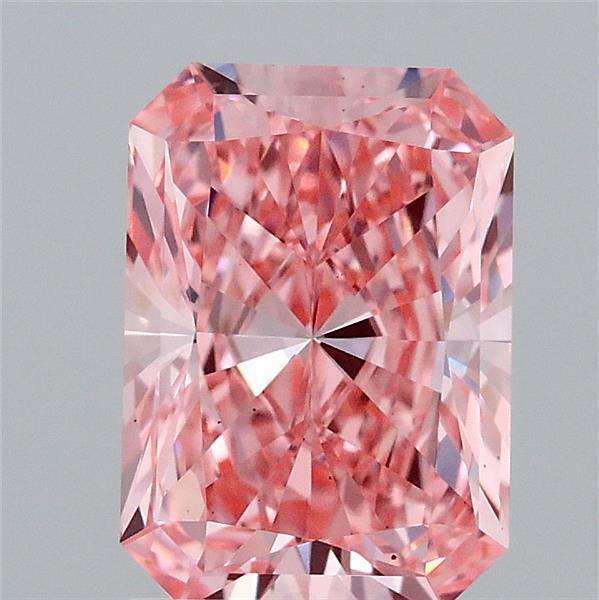 2.08 Ct. Fancy Vivid Pink Radiant Lab Grown Diamond