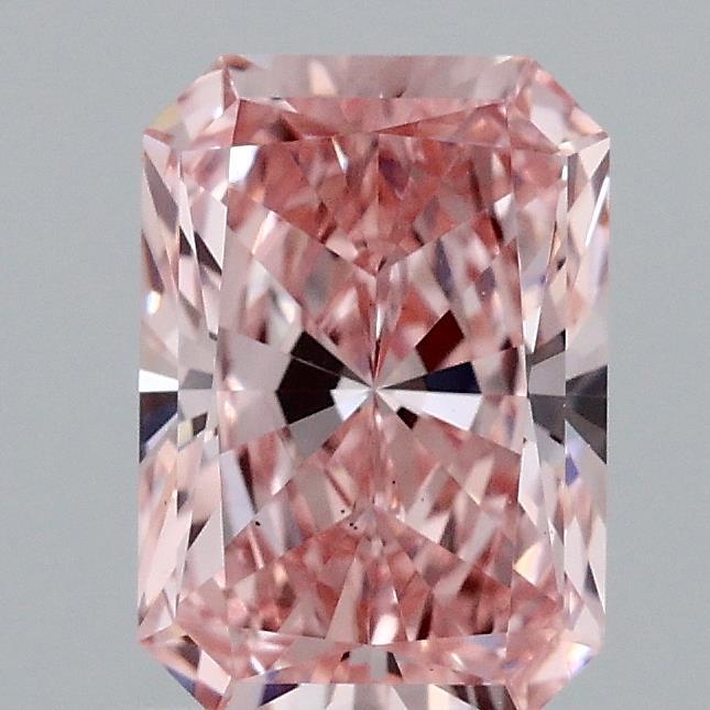 1.65 Ct. Fancy Vivid Pink Radiant Lab Grown Diamond