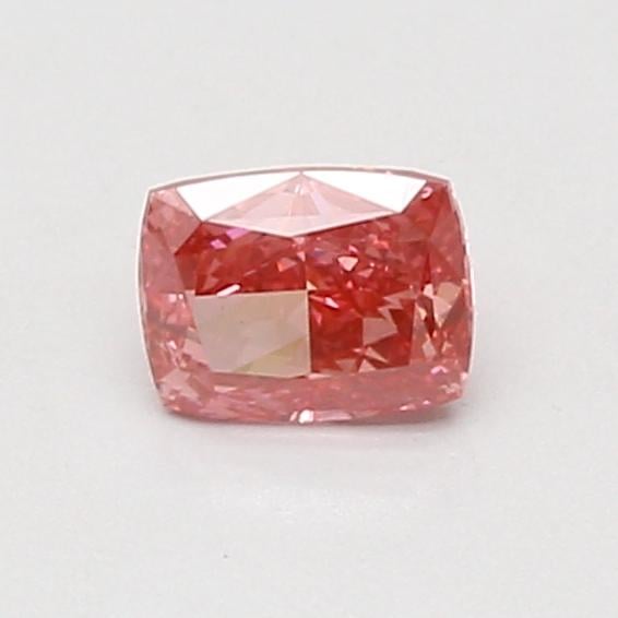 0.54 Ct. Fancy Vivid Pink Cushion Lab Grown Diamond