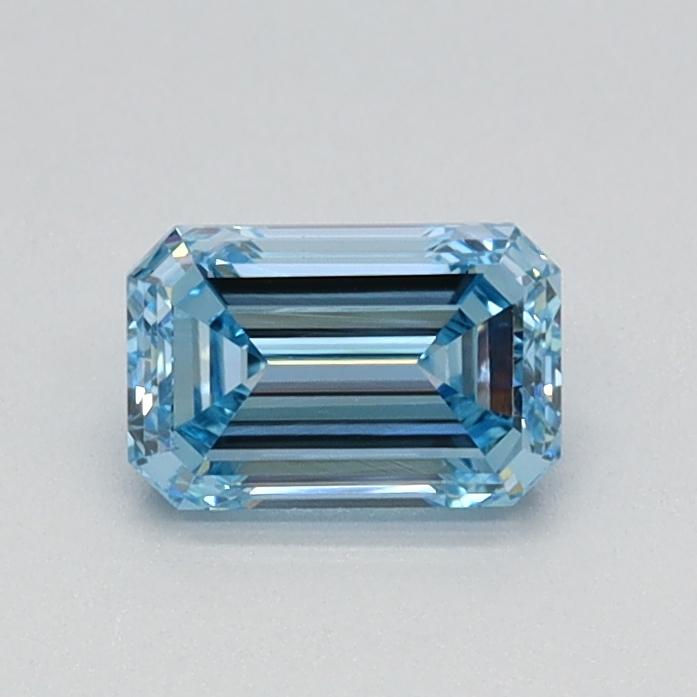 0.5 Ct. Fancy Intense Blue Emerald Lab Grown Diamond