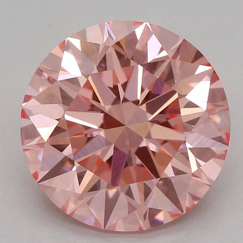 2.04 Ct. Fancy Vivid Pink Round Lab Grown Diamond