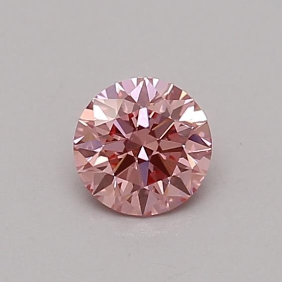0.31 Ct. Fancy Vivid Pink Round Lab Grown Diamond