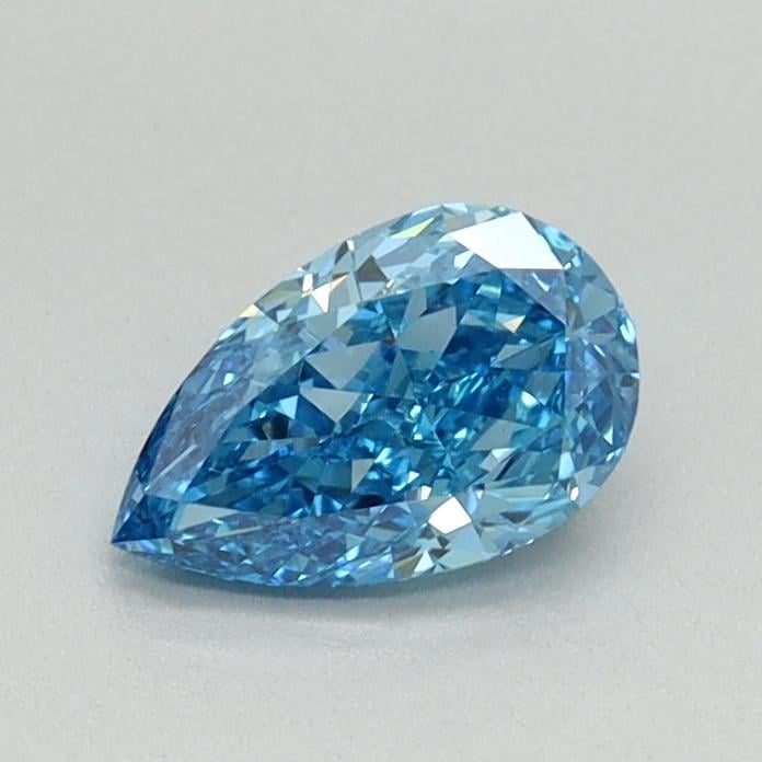 0.57 Ct. Fancy Vivid Blue Pear Lab Grown Diamond