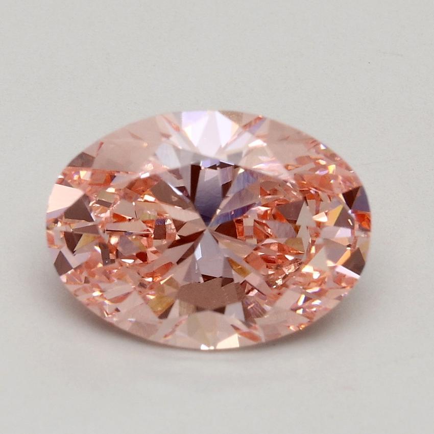 2.00 Ct. Fancy Intense Pink Oval Lab Grown Diamond