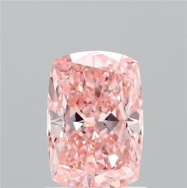 1.19 Ct. Fancy Vivid Pink Cushion Lab Grown Diamond