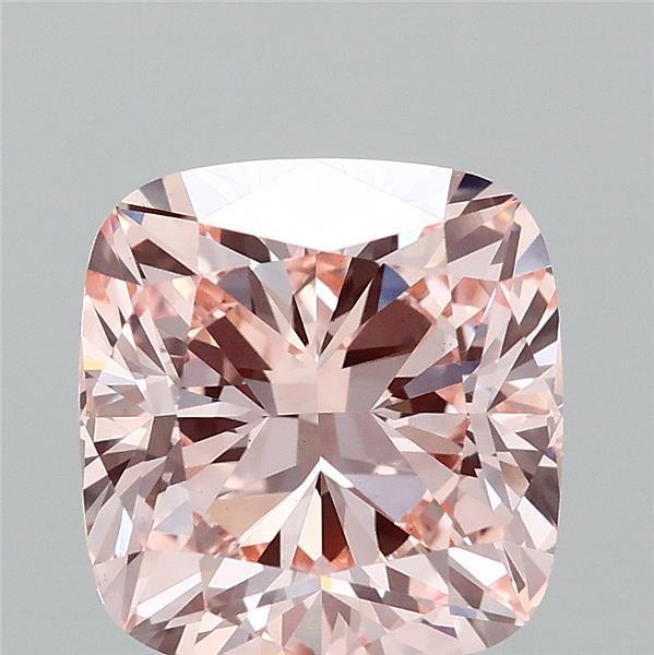 3.02 Ct. Fancy Intense Pink Cushion Lab Grown Diamond