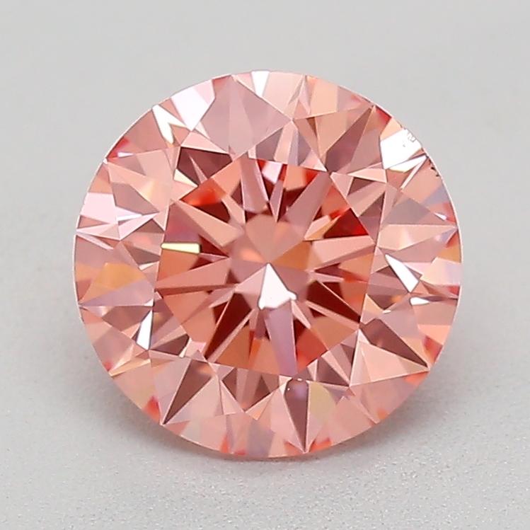 0.90 Ct. Fancy Vivid  Pink Round Lab Grown Diamond