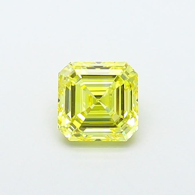 1.04 Ct. Fancy Intense Yellow Asscher Lab Grown Diamond