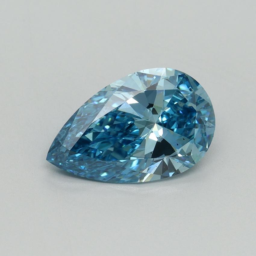 2.05 Ct. Fancy Vivid Blue Pear Lab Grown Diamond