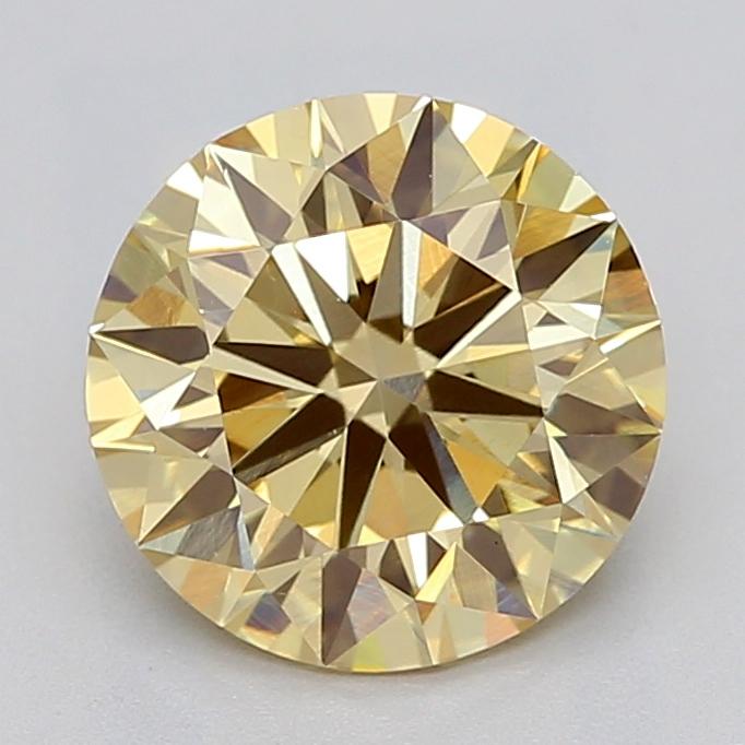 2.03 Ct. Fancy  Yellow Round Lab Grown Diamond